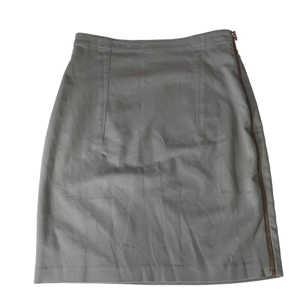 T Alexander Skirt Olive Green Side Zip Fitted‎ Career Party Size M